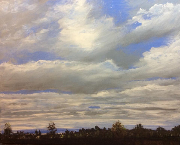 Cold clouds south move forth on their way across the bay