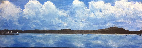 Here under late summer skies roll cumulus clouds