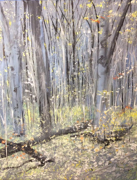 In a West Michigan woods, on this gray Fall day