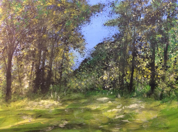 In the woods today foliage is toward late June