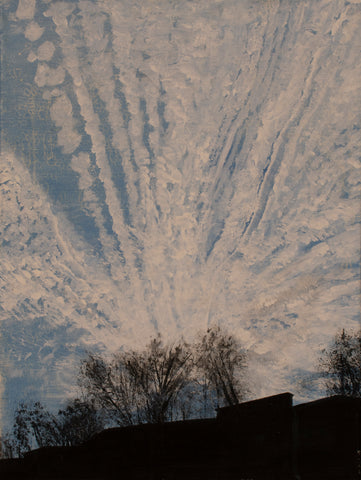 Lake effect clouds morph in the November sky,