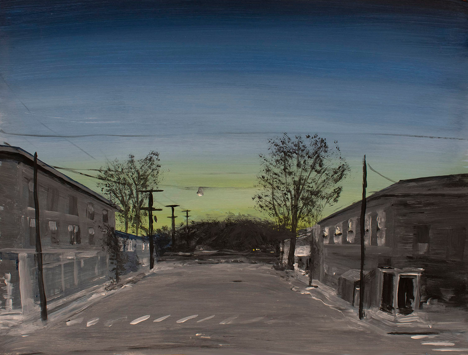 Old resort town, early Spring
