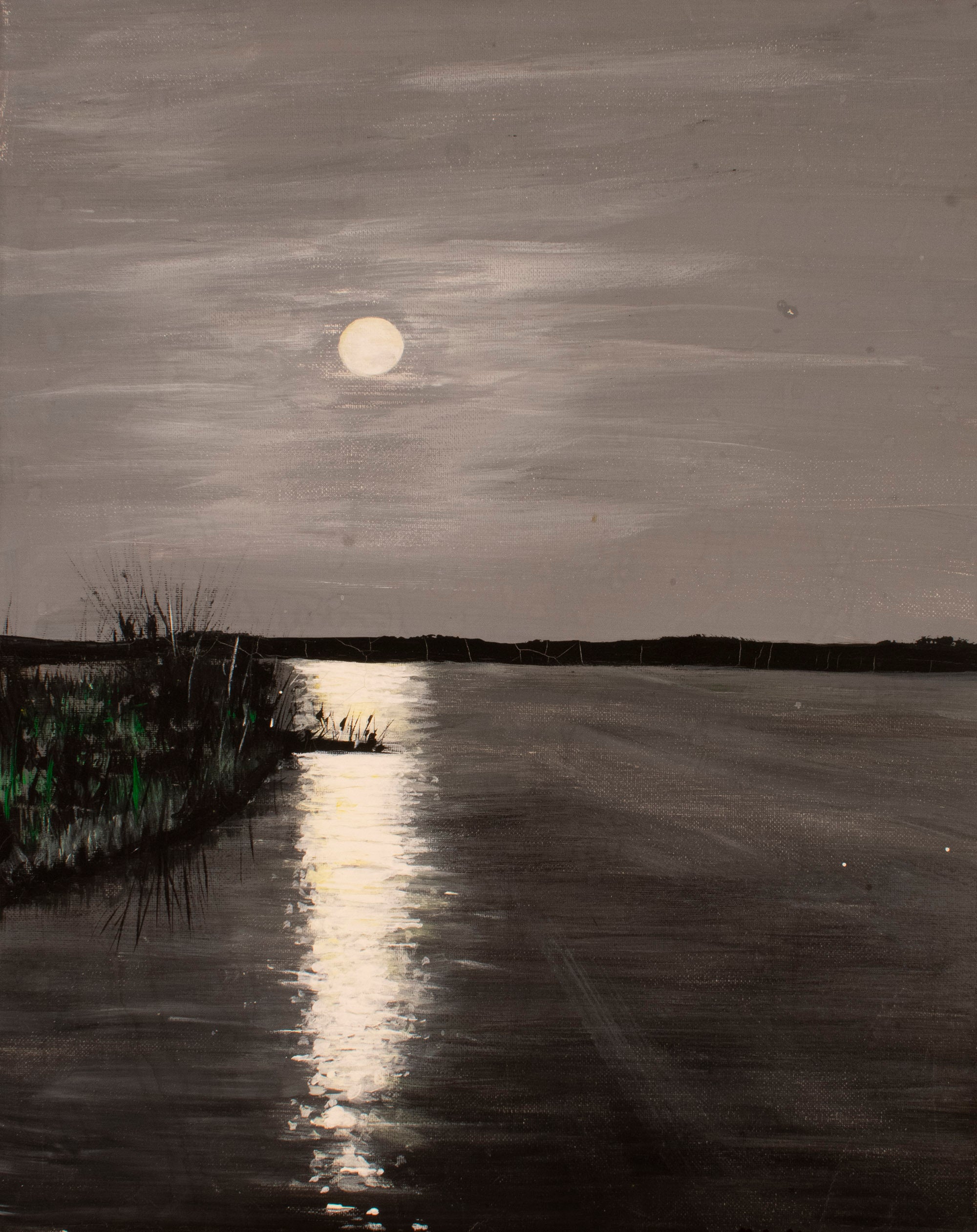 The full Flower Moon is rising on the Kalamazoo lagoon