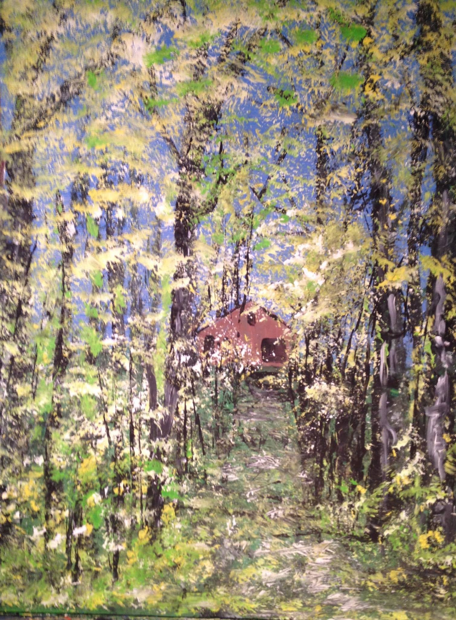 A melancholy look at my studio in the trees