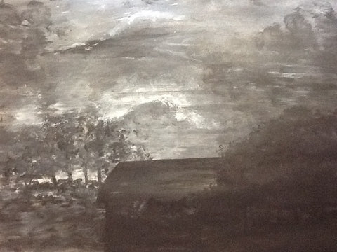 Friday night storm clouds