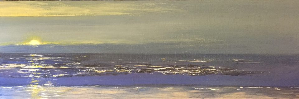 Ice breaking near dawn's wake