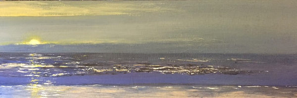 Ice breaking near dawn's wake