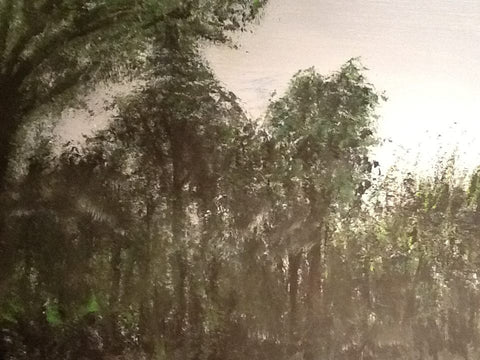 Looking outside my studio window last night at 6AM