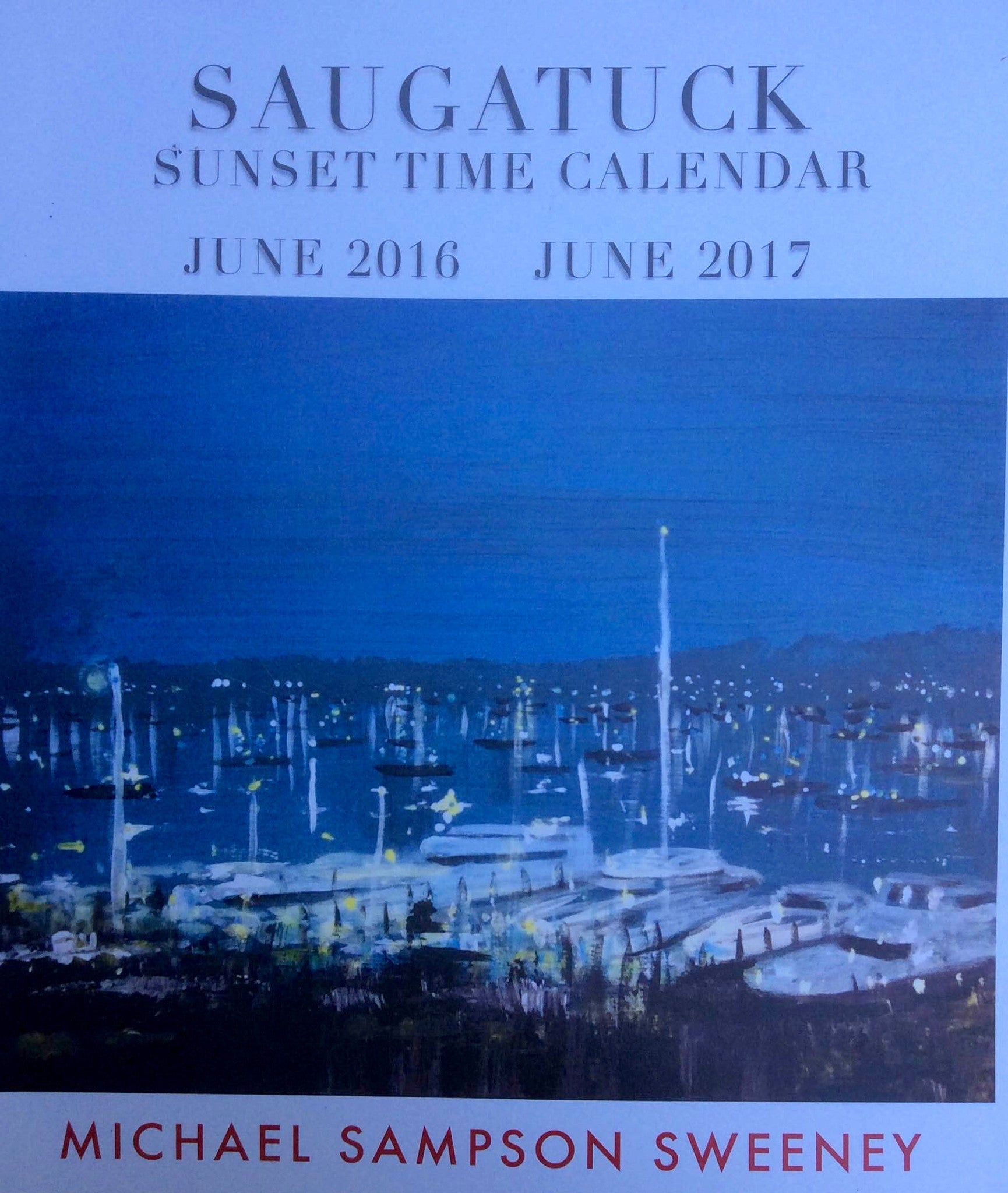 SAUGATUCK Sunset Time Calendar June 2016 - June 2017