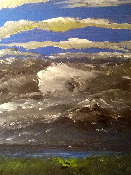 Storm rushing over the harbor