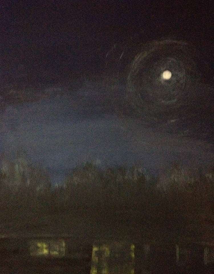 The seasonal spring moon's duty lighting Holland city