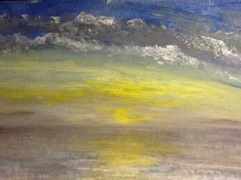 This was the sunset as the June 23 moon rose