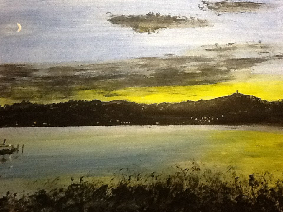 Tonight the sun set on Saugatuck harbor
