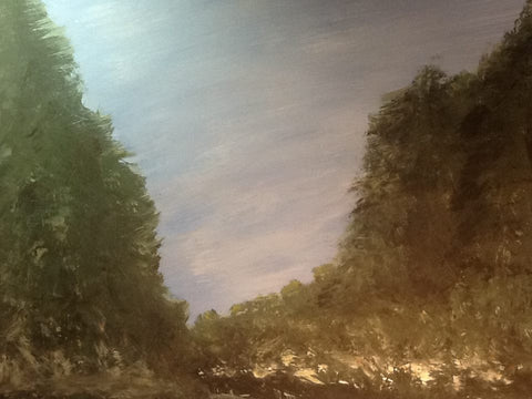 Trees along the lake are starting to sing