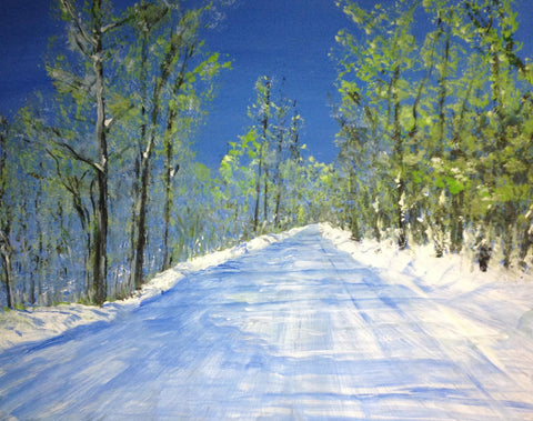 Winter sun on old Lakeshore drive
